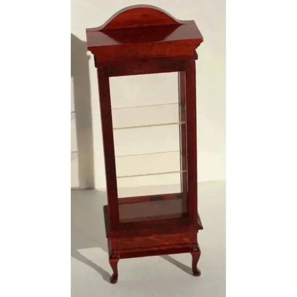 VINTAGE Dollhouse Display Cabinet Case Wood Vintage Concord Miniatures NOS - Picture 2 of 4